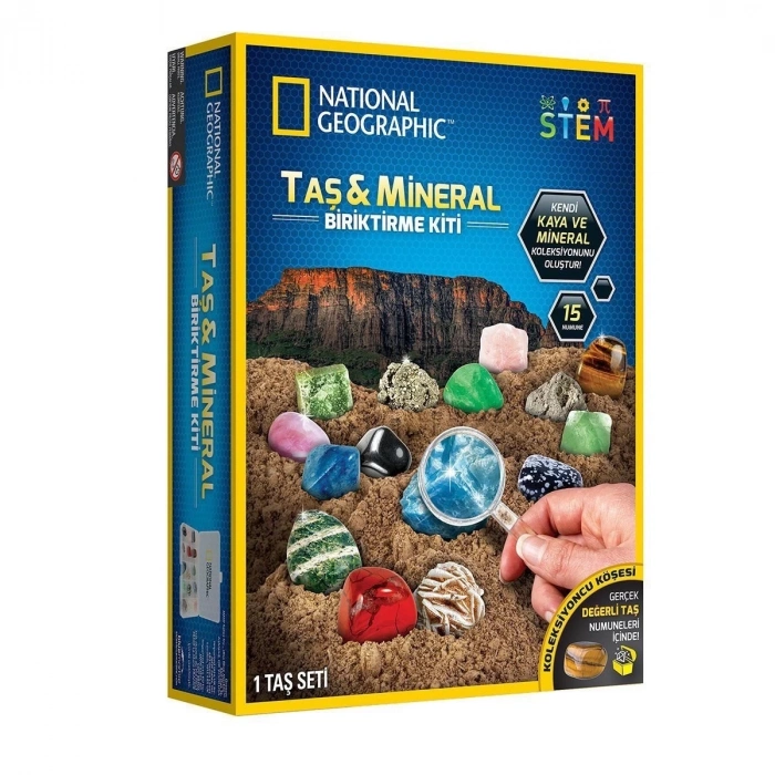 ÇOK SATAN NAT03002 National Geographic Taş ve Mineral Biriktirme Kiti - RTNGRM15 +8 yaş