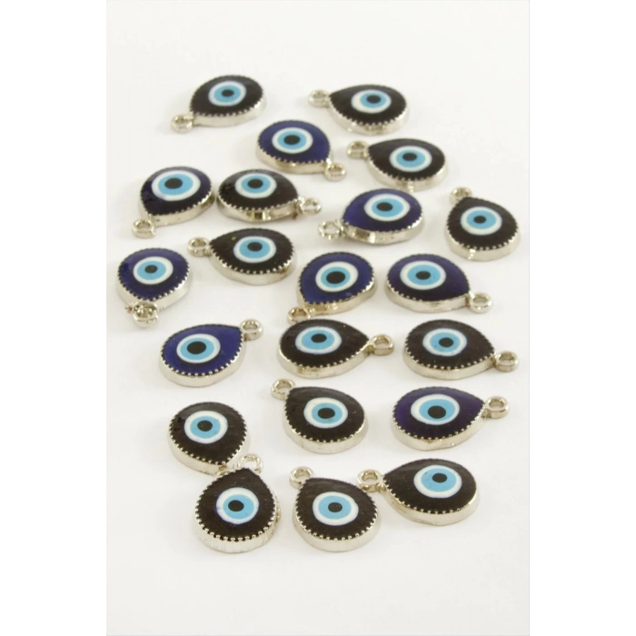 ÇOK SATAN Nazar Damla Tek Kulplu Mineli Bileklik ve Kolye Ucu Aparatı 1 Adet