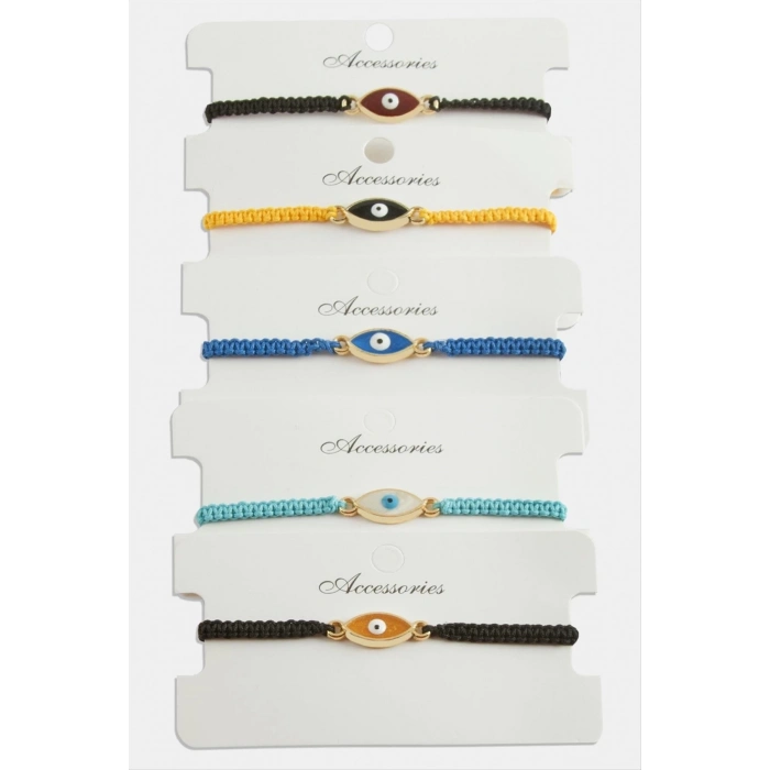 ÇOK SATAN Nazar Makrome Örgülü Bileklik