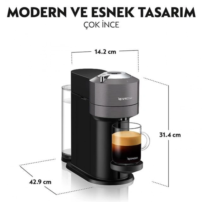 ÇOK SATAN Nespresso Vertuo Next C Matt Black Kapsül Kahve Makinesi