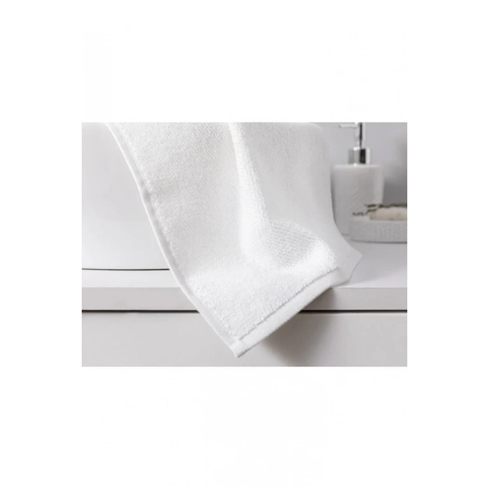 ÇOK SATAN Nevresim Dünyası Otel Tipi 6lı 50x90 Yüz Havlusu Beyaz