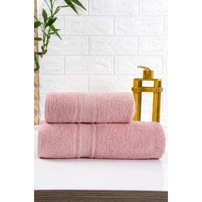 ÇOK SATAN Nevresim Dünyası Pudra 2li Havlu Seti