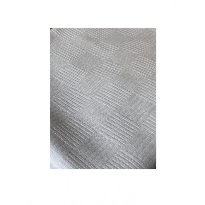 ÇOK SATAN Nevresim Dünyası Tek Kişilik Pamuk Beyaz Tek Pike 160x240