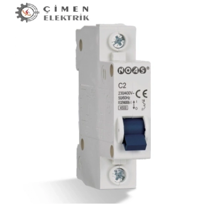 ÇOK SATAN NOAS YL04 6002 1X2A 4.5Ka C Tipi Otomatik Sigorta