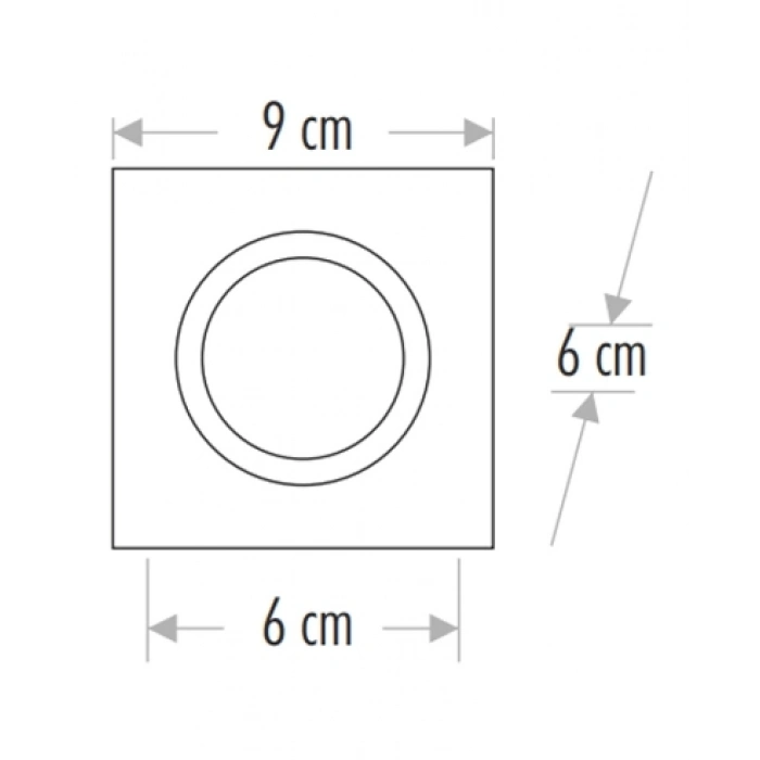 ÇOK SATAN NOAS YL65 1630 Hades Kare Cam Spot Kasası