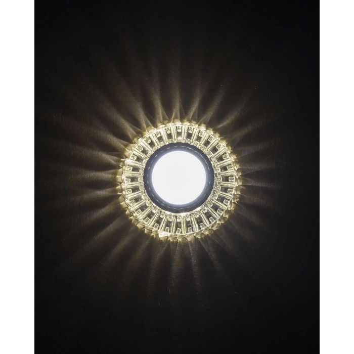 ÇOK SATAN NOAS YL65 1727 Troya Led Çerçeveli 4000K Kristal Cam Spot Kasa - Priz ve Anahtar İçin Uyumlu Çerçeve