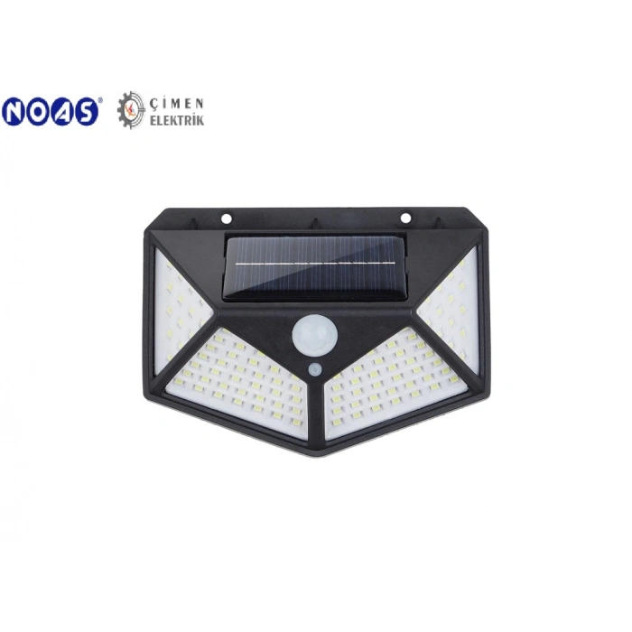 ÇOK SATAN NOAS YL84 1001 S TİTAN 50W Siyah Sensörlü Solar Aplik  Beyaz Işık 6500K