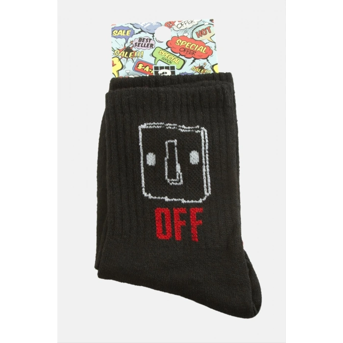 ÇOK SATAN Off Yazılı Kolej Çorap 8*28