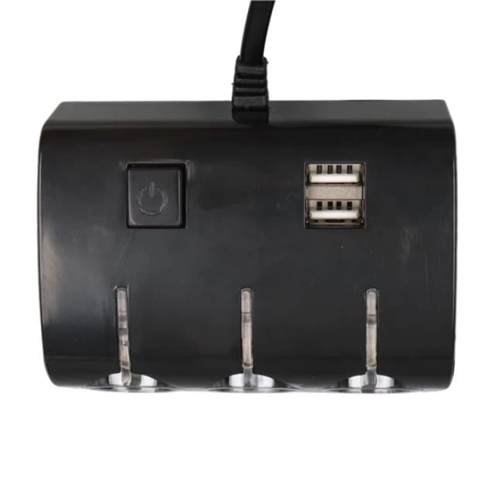 ÇOK SATAN Olesson 1506 12-24v Çift Usb Girişli 120w 80 Cm Kablolu 3lü Araç Çakmak Çoklayıcı