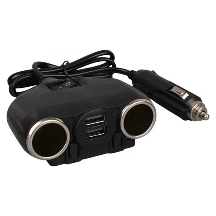 ÇOK SATAN Olesson 1630 12-24v Çift Usb Girişli 120w 80cm Kablolu 2lı Araç Çakmak Çoklayıcı