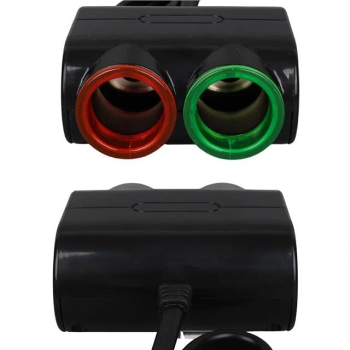 ÇOK SATAN Olesson 1631 12-24v Tek Usb Girişli 120w 80cm Kablolu 2lı Araç Çakmak Çoklayıcı