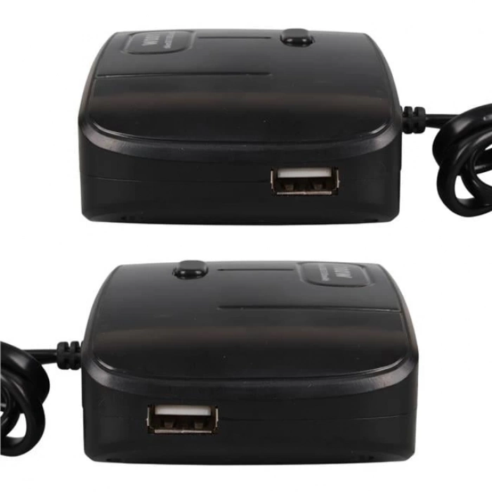 ÇOK SATAN Olesson 1635 12-24v Çift Usb Girişli 100w 70 Cm Kablolu 3lü Araç Çakmak Çoklayıcı 100x66x40mm