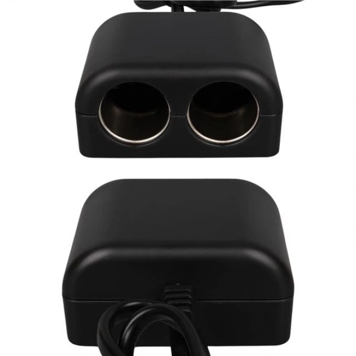 ÇOK SATAN Olesson 1641 12-24v Çiftli Usbli 120w 80cm Kablolu Dijital Ekranlı Araç Çakmak Çoklayıcı