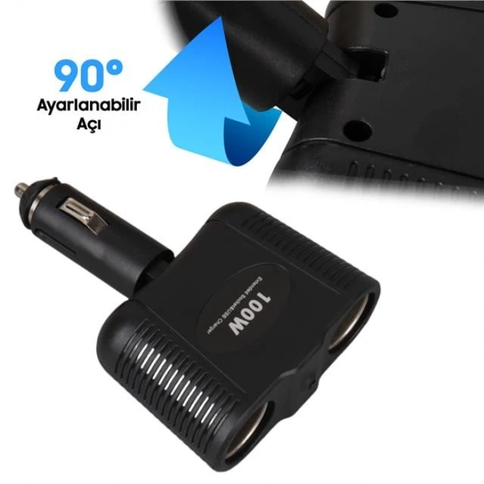 ÇOK SATAN Olesson 1643 12-24v 100w 2lı Araç Çakmak Çoklayıcı