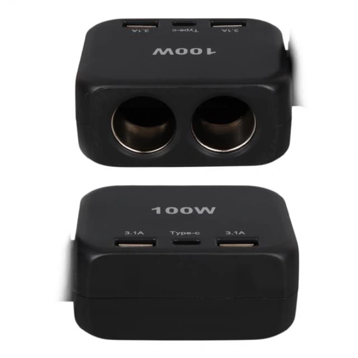 ÇOK SATAN Olesson 1655 12-24v Type-c + Çift Usb-a Girişli 100w 2li Araç Çakmak Çoklayıcı