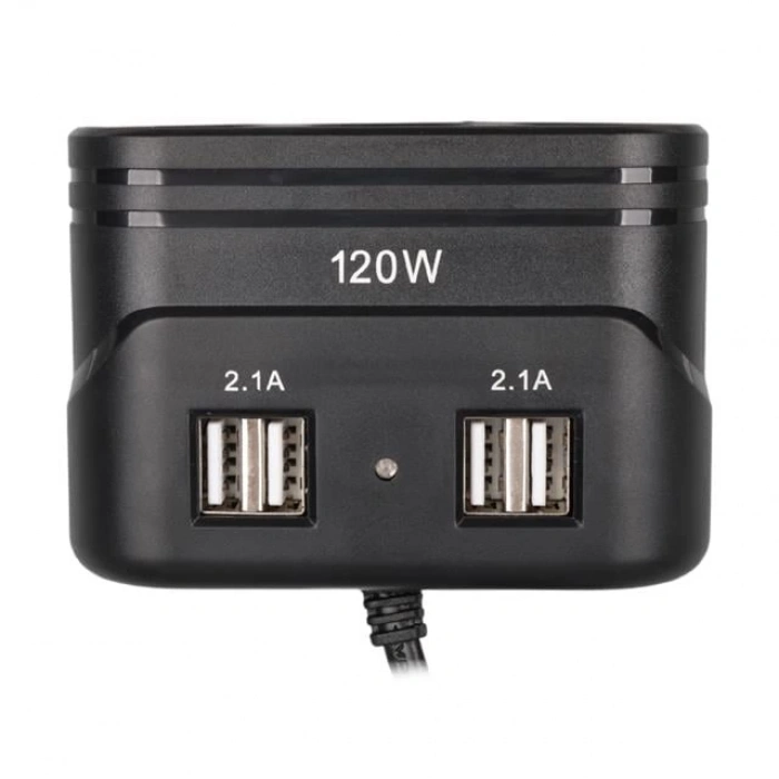 ÇOK SATAN Olesson 1678 12-24v 4 Usb Girişli 120w 80cm Kablolu 3lü Araç Çakmak Çoklayıcı