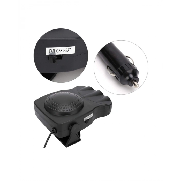 ÇOK SATAN Ön Cam Buz Çözücü ve Fan | 12V Araç İçi Isıtıcı, Full Havalandırmalı, ABS Gövdeli