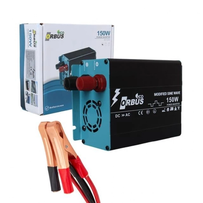 ÇOK SATAN Orbus Orb-150m 12 Volt - 150 Watt 220 Volt Akü Maşalı Modified Sinus Inverter