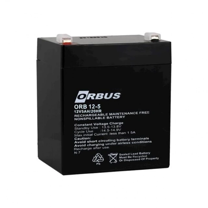 ÇOK SATAN Orbus Orb12-5 12 Volt 5 Amper Kuru Akü (90x70x101 Mm)