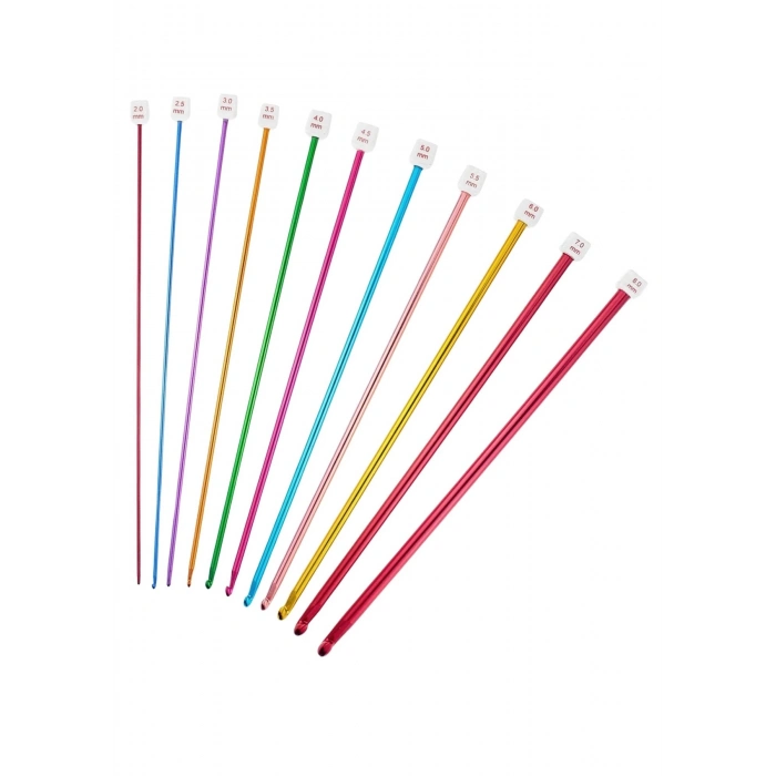 ÇOK SATAN Örgü Tığ Metalize 25 cm  7 Numara