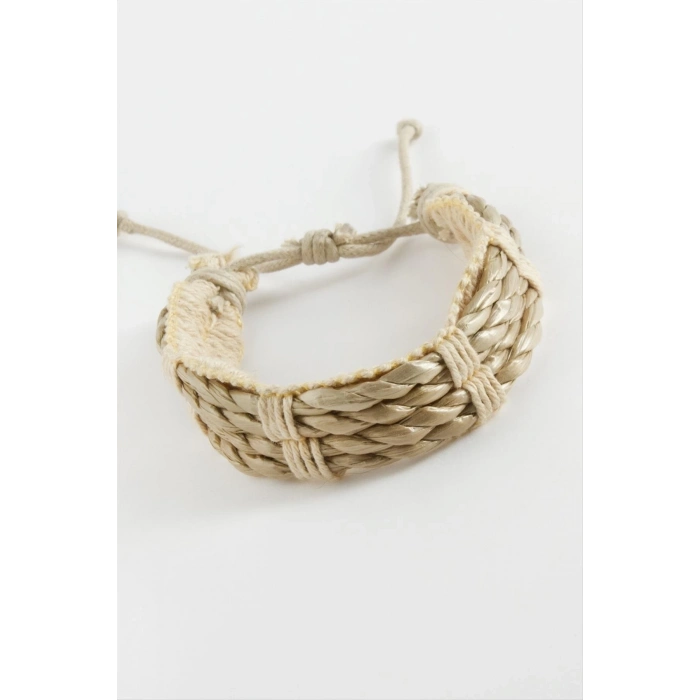 ÇOK SATAN Örgülü Vinlex Deri Bileklik