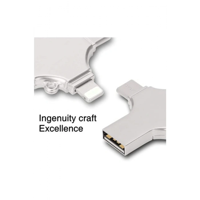 ÇOK SATAN Otg 4in1 Cep Telefonu Çok Fonksiyonlu Usb Flash Bellek 64 Gb Type-c, Micro Sd Ve Kart Okuyucu