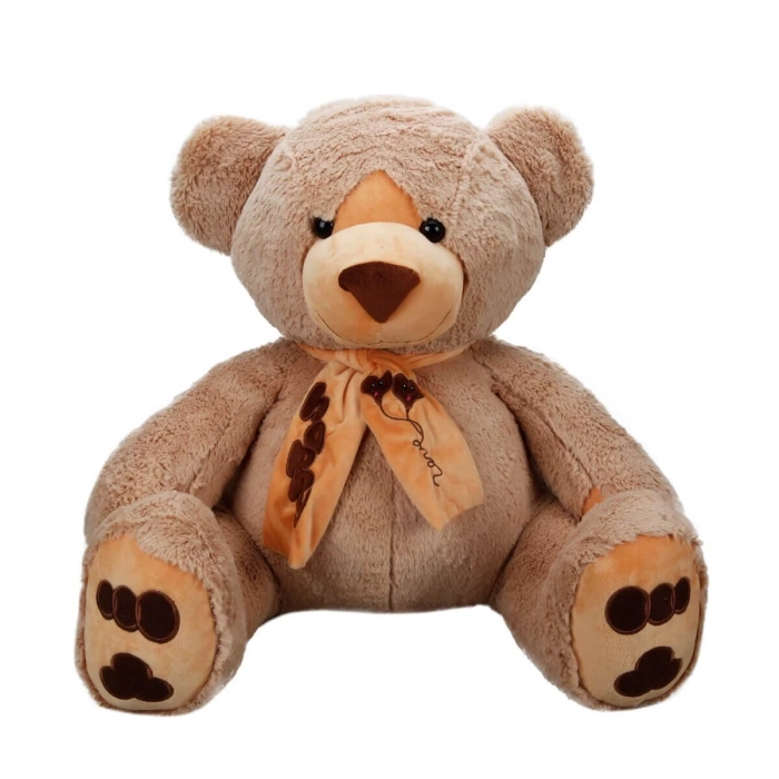 ÇOK SATAN Oturan Atkılı Peluş Ayı 60 cm.