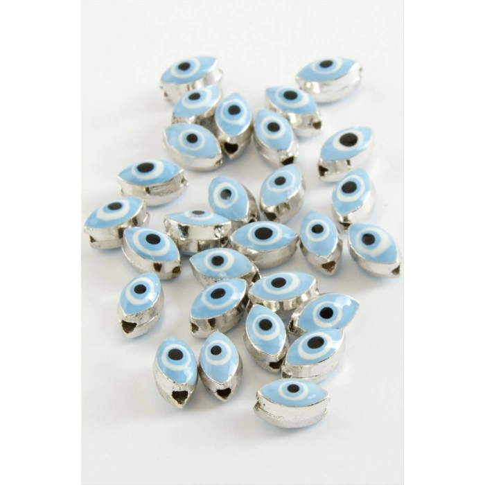 ÇOK SATAN Oval Nazar Mineli Bileklik ve Kolye Ucu Aparatı 1 Adet