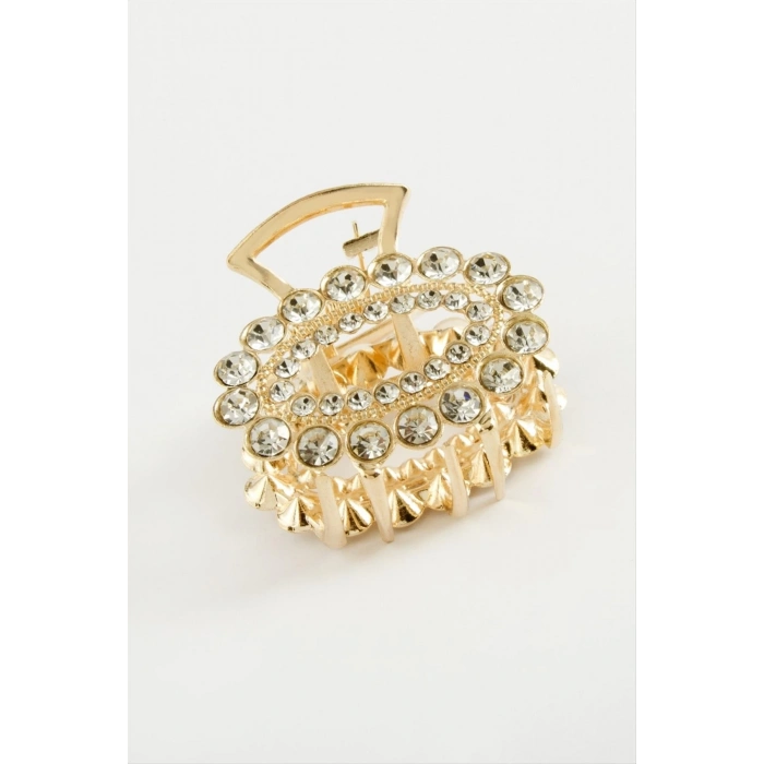 ÇOK SATAN Oval Taşlı Metal Mandal Toka 4,5 cm