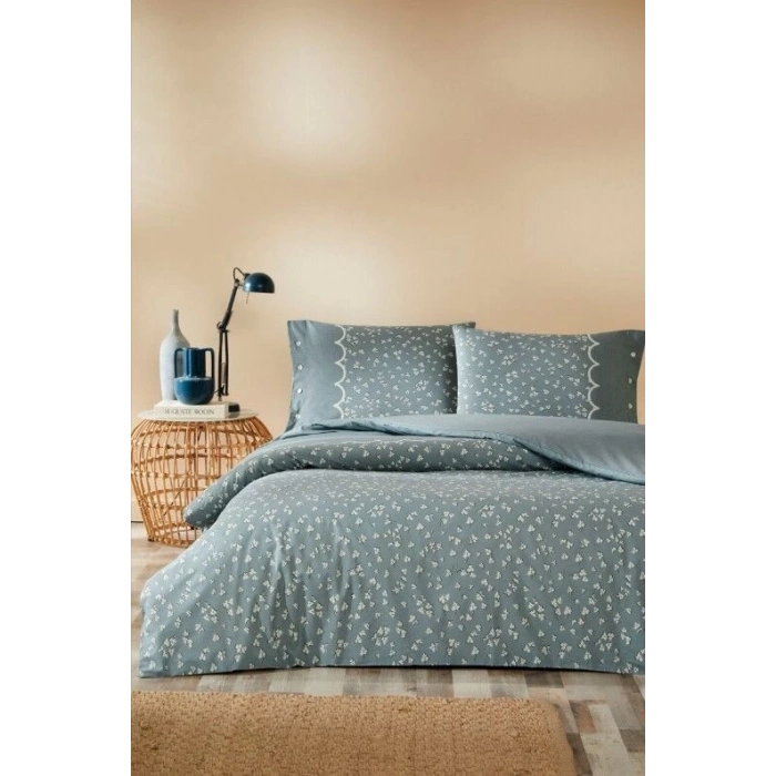 ÇOK SATAN Özdilek Çift Kişilik Ranforce Nevresim Takımı Cilantro Mavi