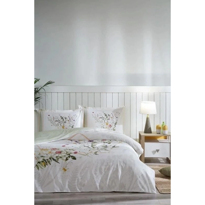 ÇOK SATAN Özdilek Çift Kişilik Ranforce Nevresim Takımı Fujer Yeşil