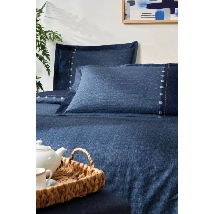 ÇOK SATAN Özdilek Çift Kişilik Ranforce Nevresim Takımı Oregon Lacivert