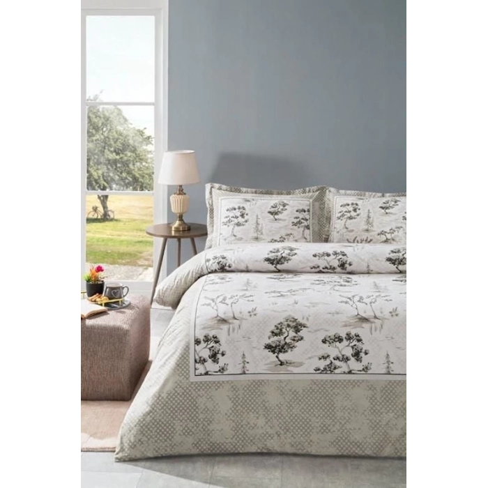 ÇOK SATAN Özdilek Çift Kişilik Ranforce Nevresim Takımı Toile de Jouy Bej