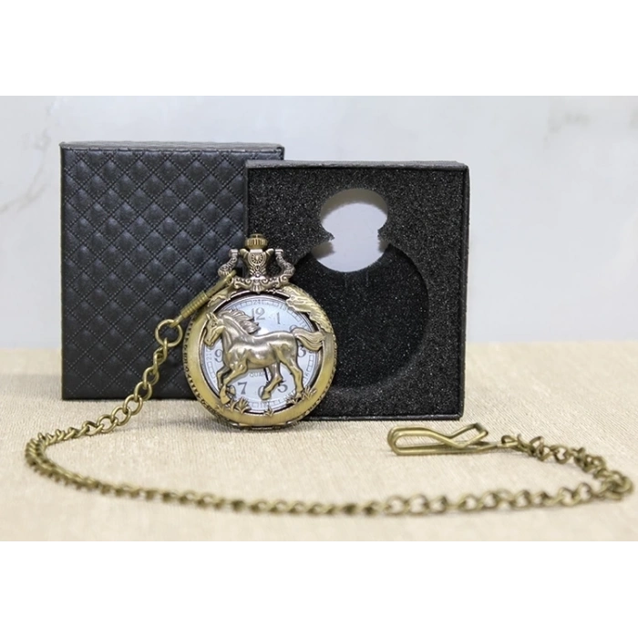 ÇOK SATAN Özel Kutulu At Tasarımı Köstekli Saat Alk4682