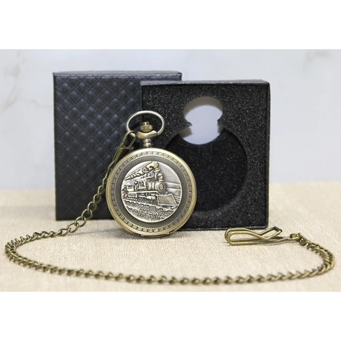 ÇOK SATAN Özel Kutulu Tren Temalı Köstekli Saat Alk4670