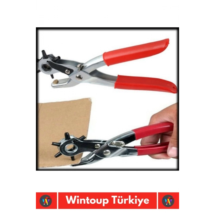 ÇOK SATAN Özel Üretim Yüksek Kaliteli Delik Uç Açıcı Ayarlanabilir 6 Farklı Uçlu Metal Kemer Delme Pensesi