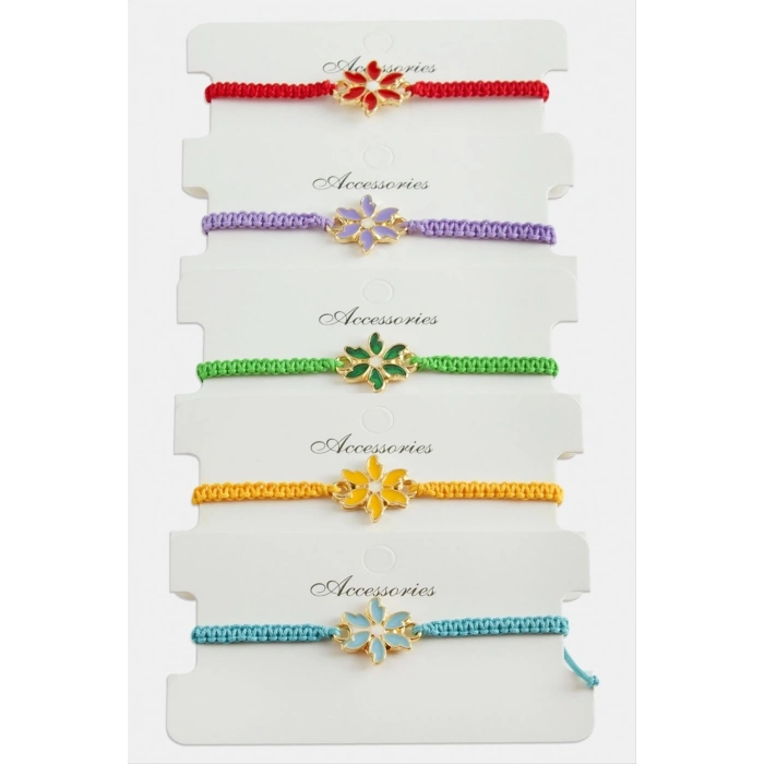 ÇOK SATAN Papatya Makrome Örgülü Bileklik