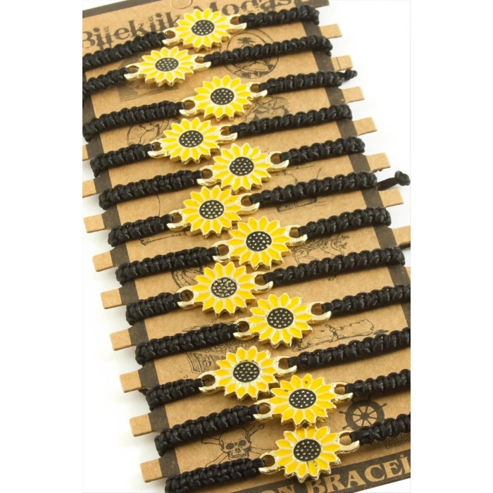 ÇOK SATAN Papatya Makrome Örgülü Bileklik