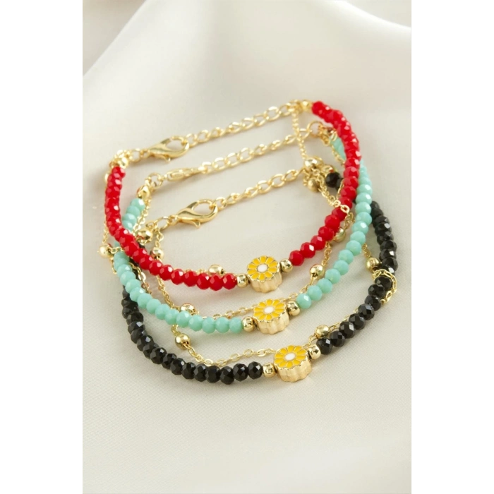 ÇOK SATAN Papatya Zincir Kristal Bileklik