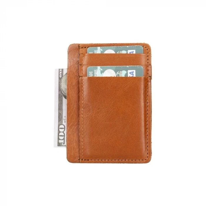 ÇOK SATAN Parma Deri Kartlık RST2 Taba