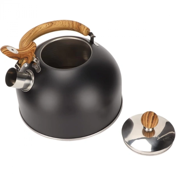 ÇOK SATAN Paslanmaz Çelik Demlik Siyah Renk