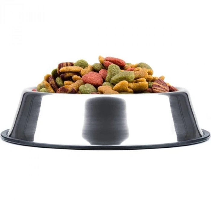 ÇOK SATAN Paslanmaz Çelik Metal Mama Kabı 34 Cm.