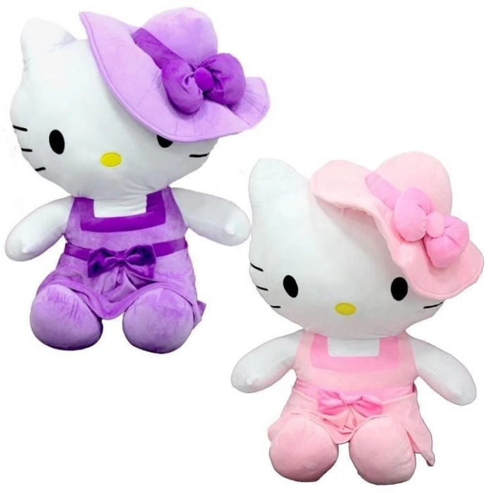 ÇOK SATAN Peluş Hello Kitty Elbiseli Şapkalı 36 cm - 1  Adet Stokta Olan Gönderilir