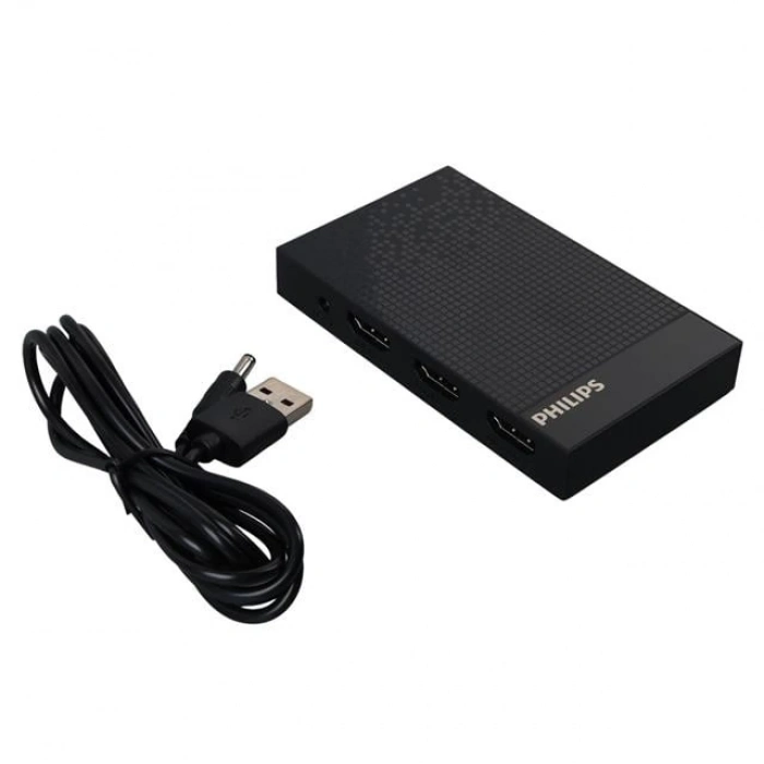 ÇOK SATAN Philips Swv9023b/93  4k Hdmı Splitter 1 Giriş - 4 Çıkış Ultra Hd Görüntü Dağıtıcı