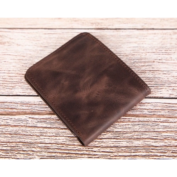 ÇOK SATAN Pier Deri Erkek Cüzdan Acı Kahve