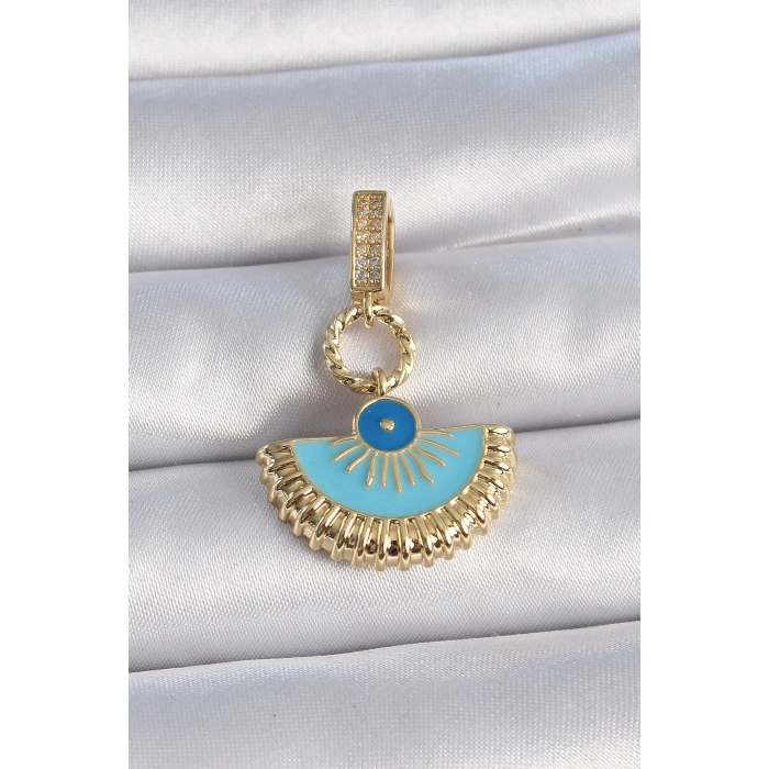 ÇOK SATAN Pirinç Gold Renk Nazar Boncuklu Ajda Charm