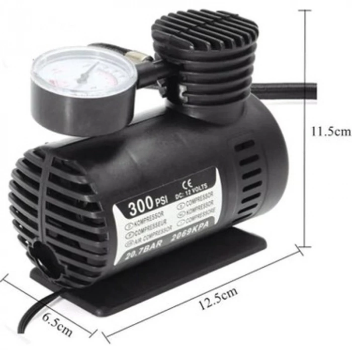 ÇOK SATAN Plastik Gövdeli Siyah Mini Hava Kompresörü