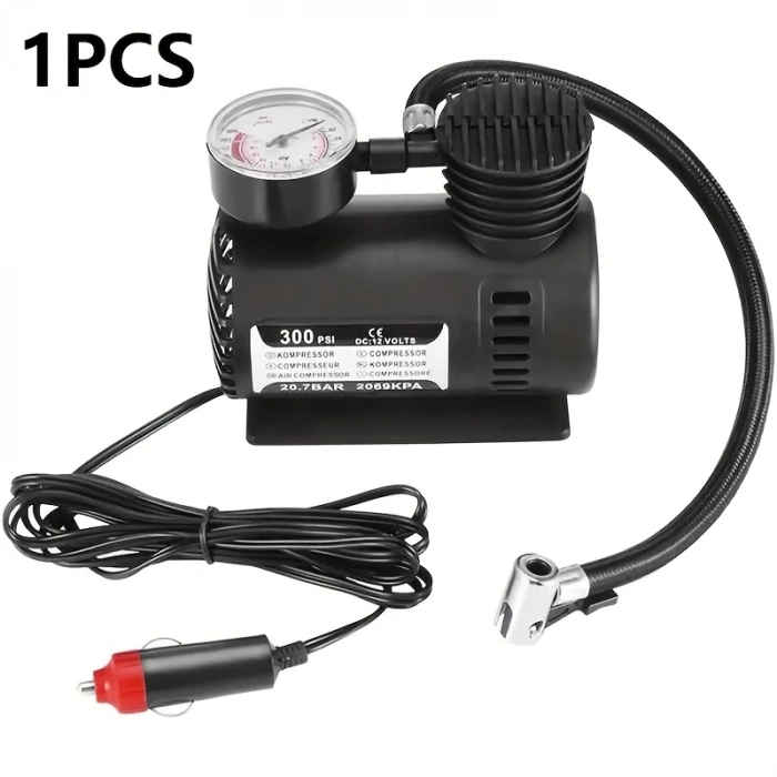 ÇOK SATAN Plastik Gövdeli Siyah Mini Hava Kompresörü