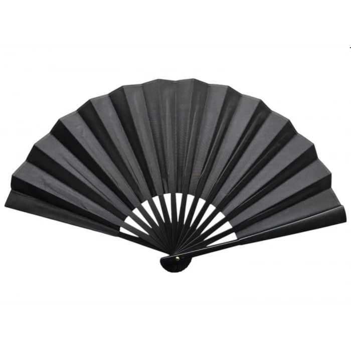 ÇOK SATAN Plastik Kumaş Yelpaze 12li Siyah