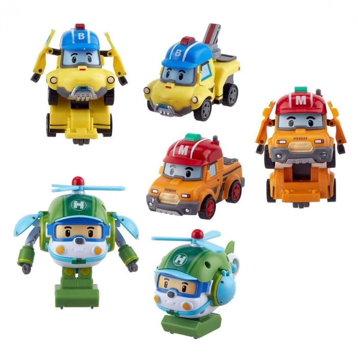ÇOK SATAN POLI ZR-915 Robocar Poli Quick Transforming Mini Rescue Deluxe Set